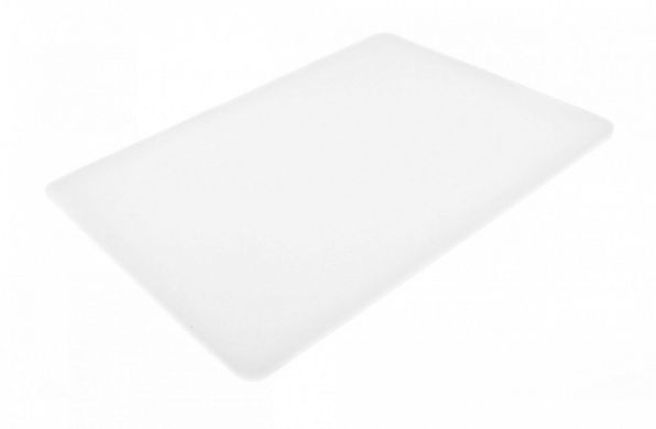 Дошка кухонна біла 40х30 см h1 см ldpe (поліетилен низької щільності)