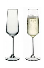Набор бокалов для шампанского 2 штуки 195мл стекло