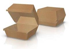 Коробка для бургера крафт 12х12 см h12 см