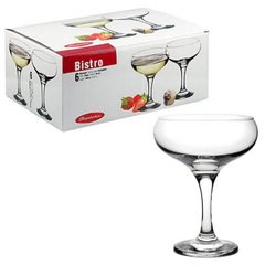 Набор бокалов для шампанского пиала 6 штук 170мл d9,5 см h13,2 см стекло