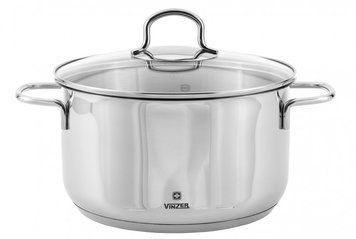 Каструля Vinzer Techno 1,6л h8,5 d16 Нержавійка