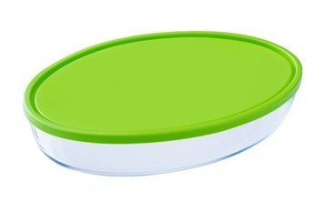Ємність для запікання Pyrex з кришкою 3 л 35 *24 h6 Жаростійке скло