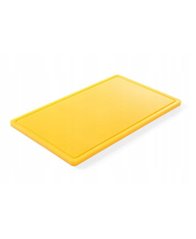 Дошка кухонна жовта 53х32,5 см h1,5 см пластик