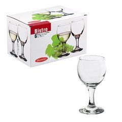 Набор бокалов для вина белого 6 штук 175мл d6 см h13,2 см стекло