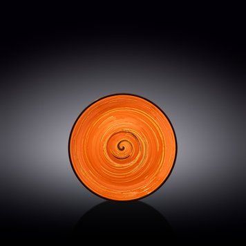 Блюдце Wilmax Spiral Orange d15 Фарфор