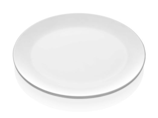 Тарелка белая d26 см h2,2 см меламин