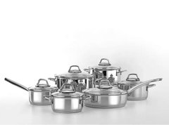 Набір посуду 12 предметів нержавіюча сталь
