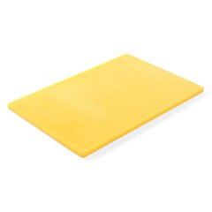 Дошка кухонна жовта 45х30 см h1,3 см пластик