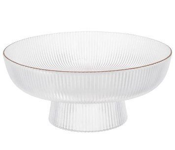 Фруктовниця Viva Edge Clear на ніжці h9 d20,5 Скло