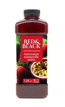 Фруктовый концентрат Red and Black Клубника-Маракуйя-Мята 1250г