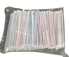 Соломка для коктейлей индивидуальная упаковка фреш цветная 300 штук длина 21 см