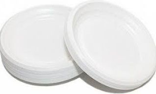 Тарелка одноразовая белая 50 штук d16,5 см