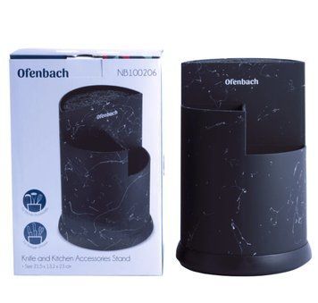 Подставка для ножей + подставка для кух. принадл. Ofenbach тройная h23,8 d16,3