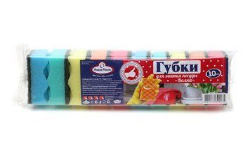 Губка кухонна Happy House Классика 10 штук 8,5 *5,7 h3