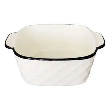 Блюдо прямокутне Limited Edition Romb з ручками 14,5 *14,5 порцеляна