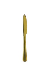 Нож столовый золотой 6 штук длина 23 см нержавейка
