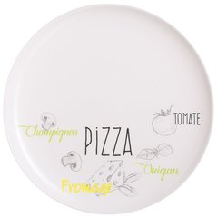 Тарілка для піцци кругла без борта d32 см склокераміка