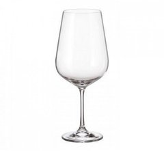 Набор бокалов для вина 6 штук 850мл h23 см богемское стекло