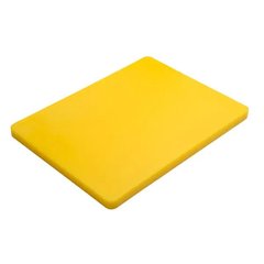 Дошка кухонна жовта 40х30 см h2 см пластик